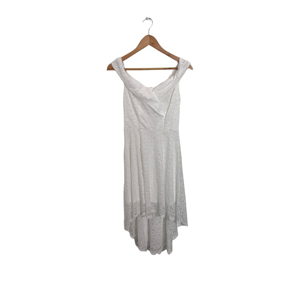 Elegant White Lace Dress